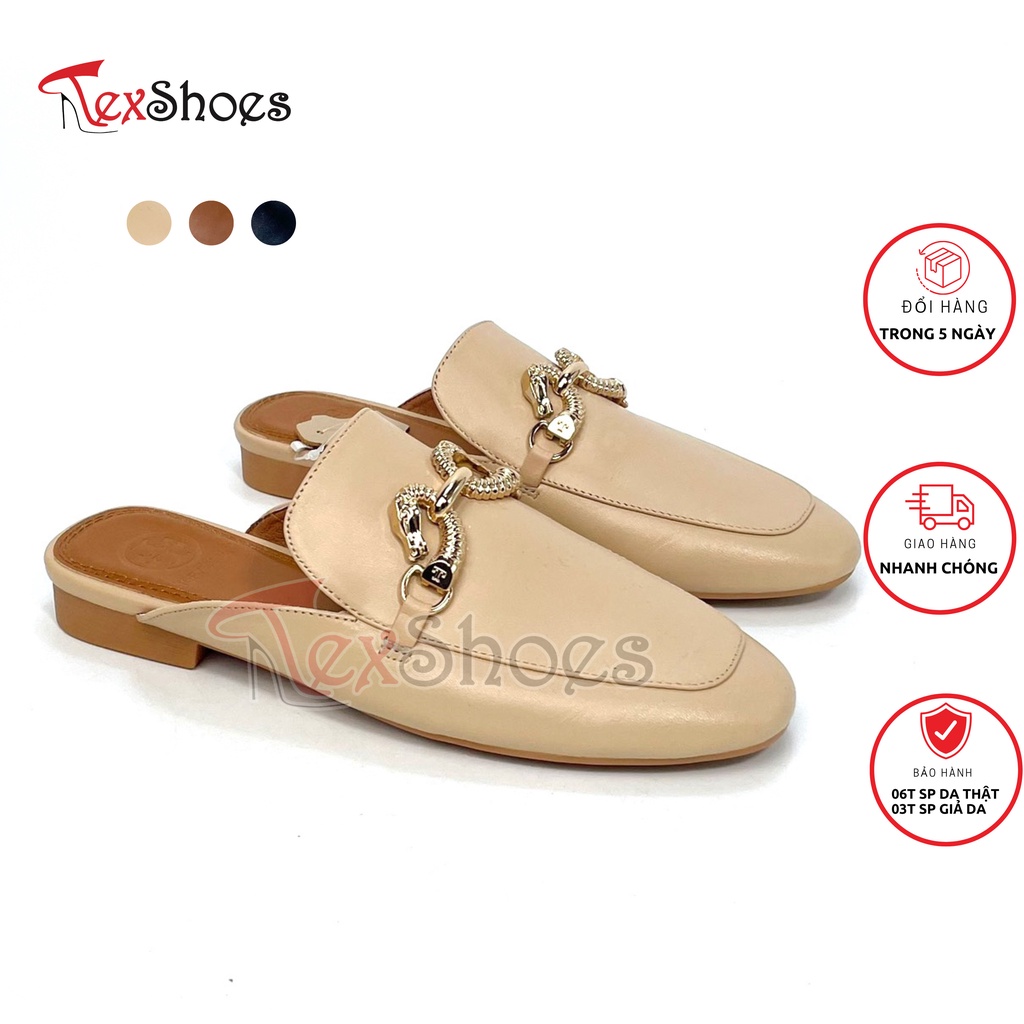 Sục nữ thời trang công sở da bò cao cấp VNXK TEX SHOES