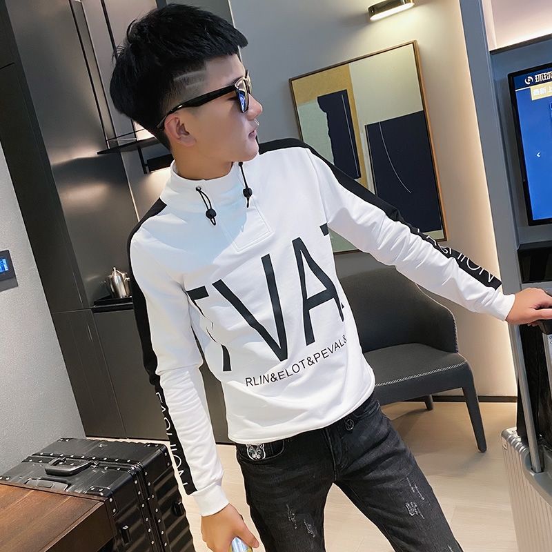 Áo Sơ Mi Tay Dài Cổ Cao Phong Cách Hàn Quốc Thời Trang Mùa Thu Cho Nam KEO6