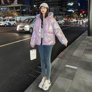 Được khuyến nghị!áo khoác phao đệm dày dáng ngắn thời trang mùa đông hàn quốc