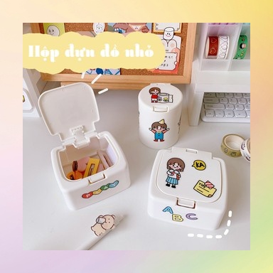 Hộp Đựng Đồ Mini K48 Thiết Kế Dễ Thương Để Bàn Tiện Lợi