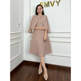 Đầm dự tiệc sang trọng chất liệu Dạ Hàn Emvyfashion K83