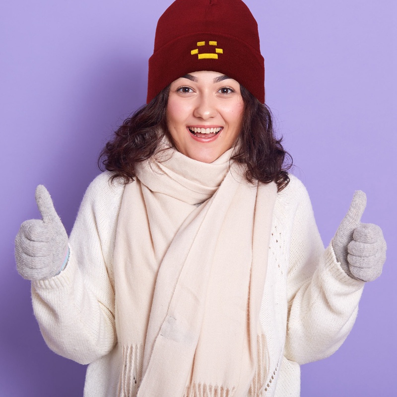 Mũ Len Beanie Màu Sắc Nhã Nhặn