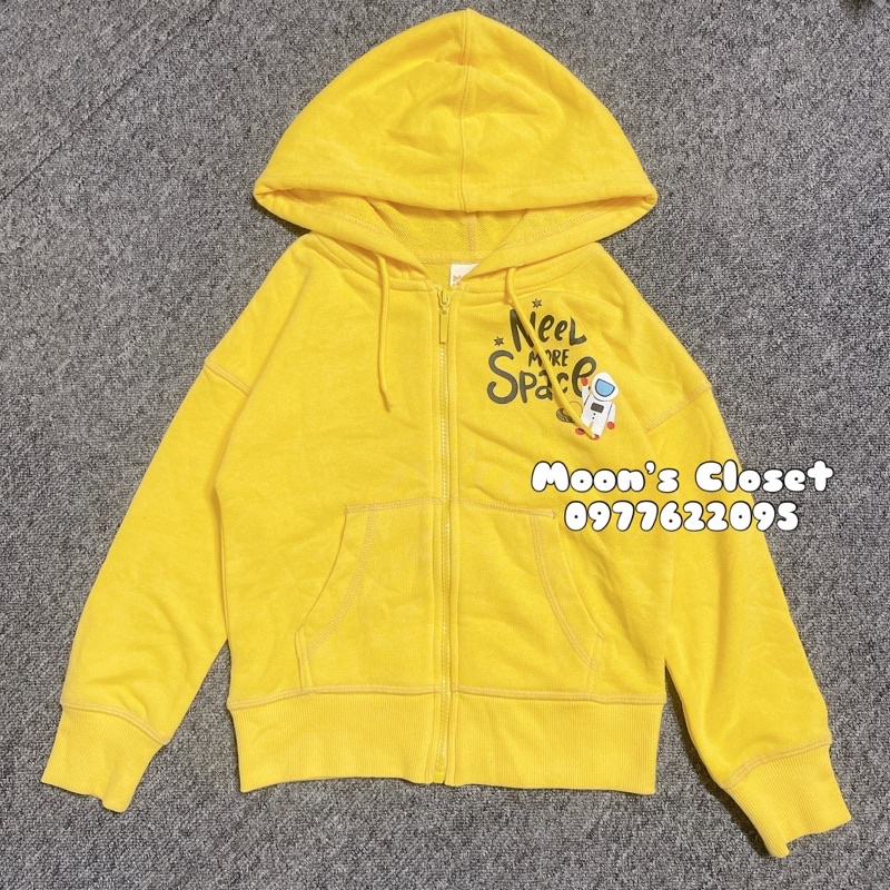 MDK- Áo khoác nỉ vàng size 4/5y (17-20kg)