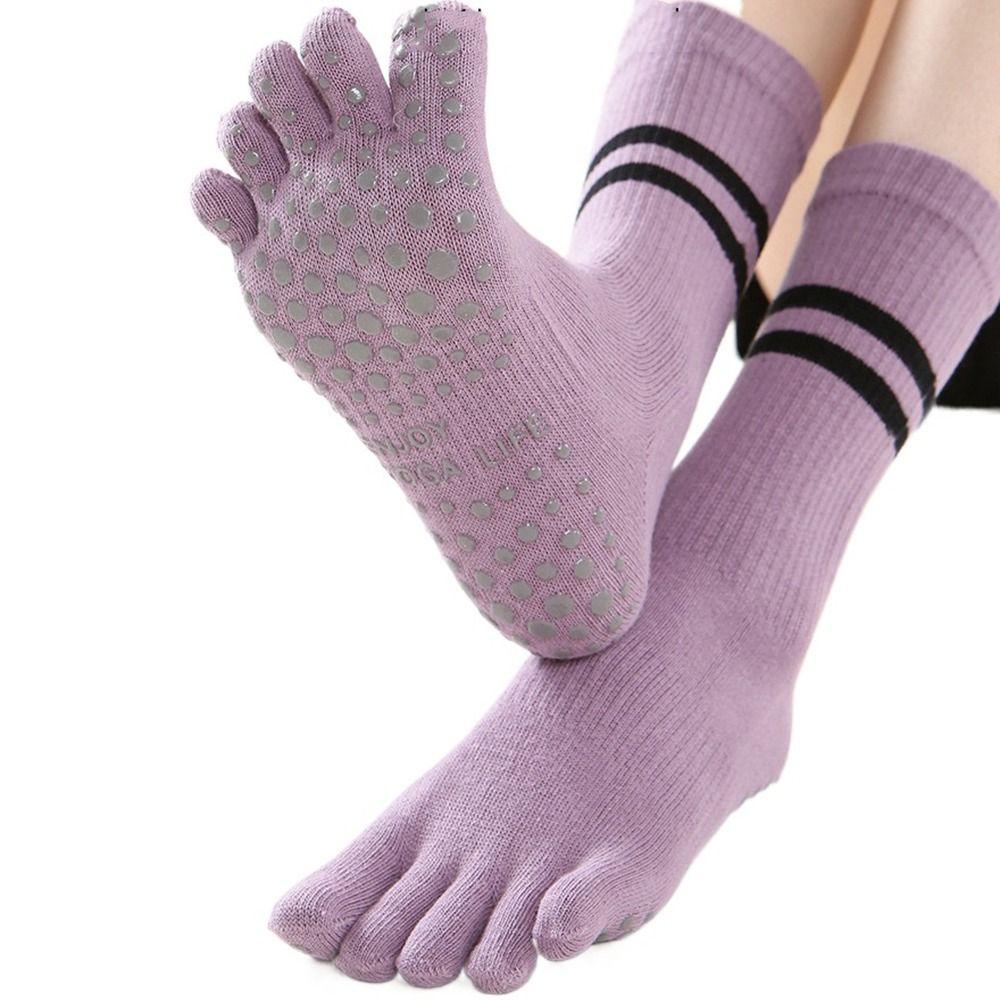 Vớ Cotton Năm Ngón Họa Tiết Chấm Bi Thời Trang Thoáng Khí