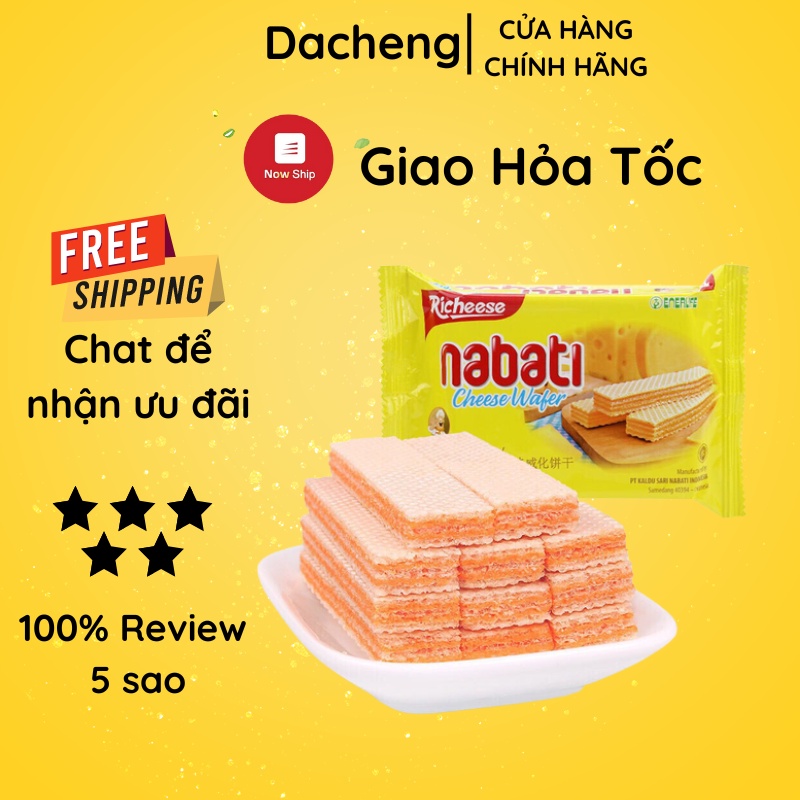 Bánh xốp nabati vị phô mai 1 gói 50g đồ ăn vặt Sài Gòn vừa ngon vừa rẻ