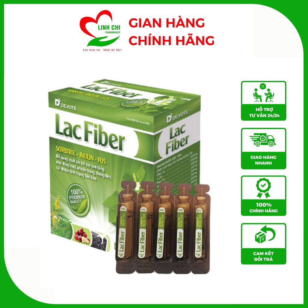 Chất Xơ Lacfiber chất xơ hoà tan hỗ trợ giảm táo bón giảm đầy chướng bụng thảo dược cho tiêu hoá tốt hết phân to cứng