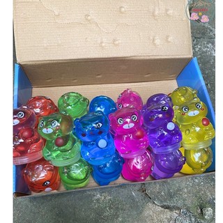 Sỉ 1 hộp 24 lọ slime con gấu con mèo trái tim , slam chất nhờn ma quái