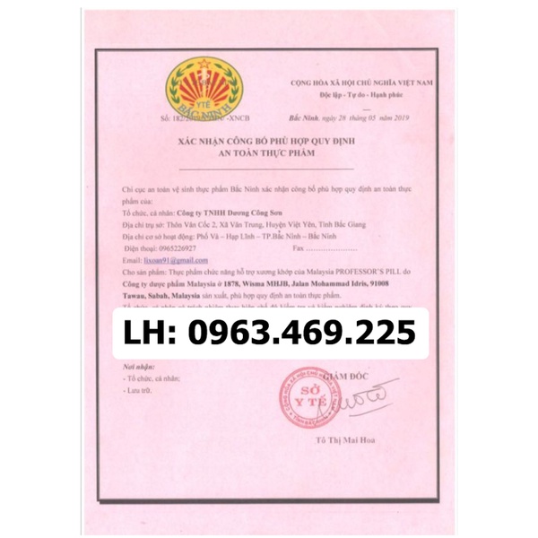 Viên khớp Malaysia Xanh Professor's Pill