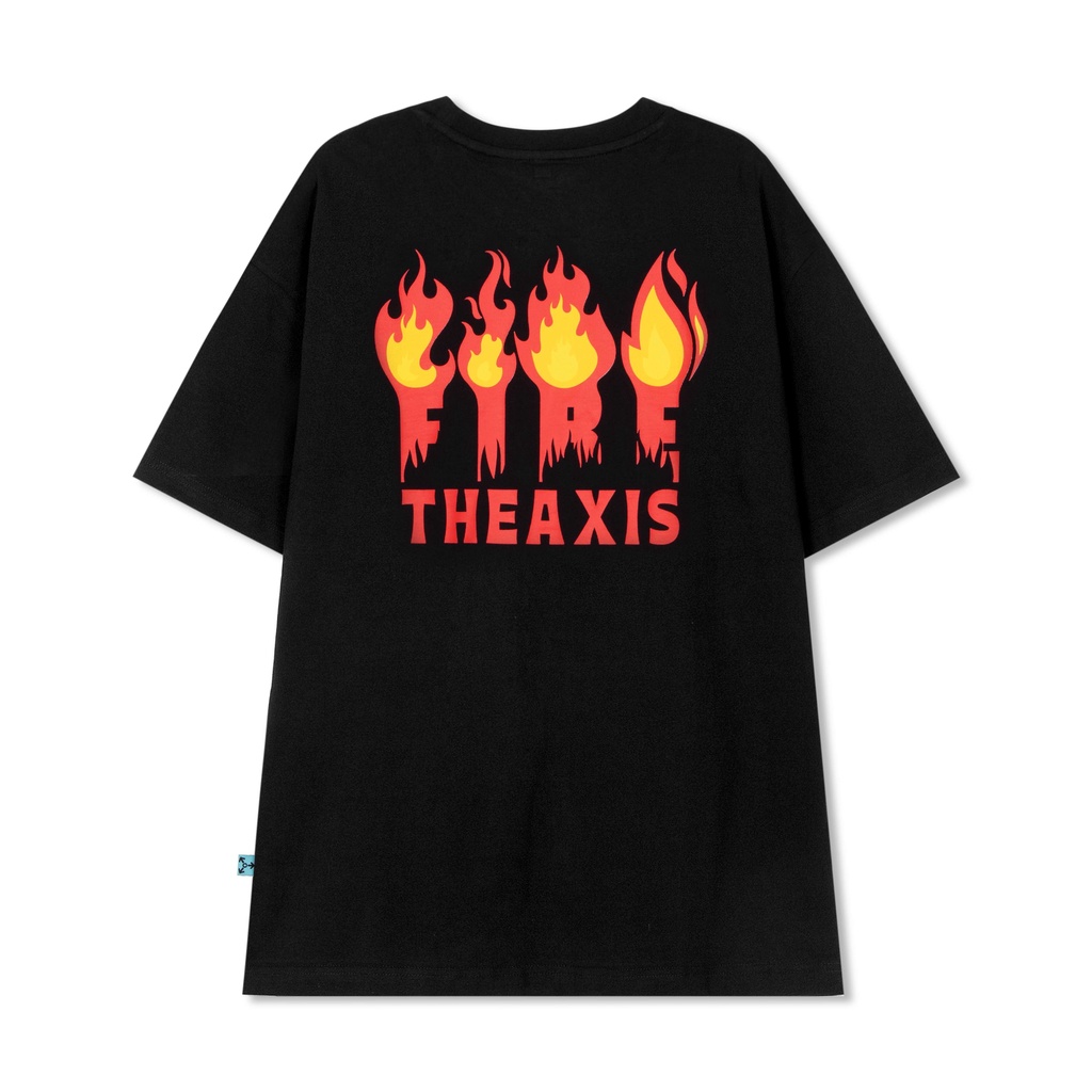 Áo thun THÊU Unisex Local Brand THE AXIS Fire