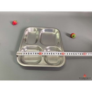 khay cơm inox 4 ngăn giá rẻ