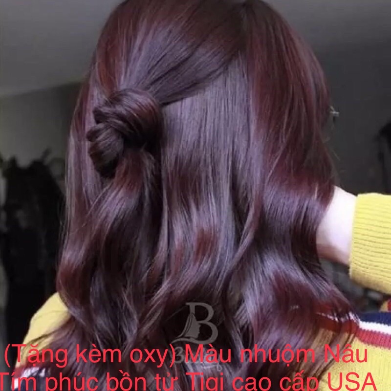 (Tặng kèm oxy) Màu nhuộm Nâu Tím phúc bồn tử Tigi cao cấp USA
