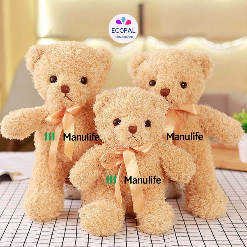 Gấu bông Teddy Manulife siêu dễ thương mềm mại