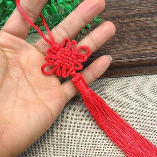 COMBO 100 tua rua trang trí đỏ tươi, dây đồng tâm kết loại 1 đuôi dày dặn, đồng tâm đều, cân xứng