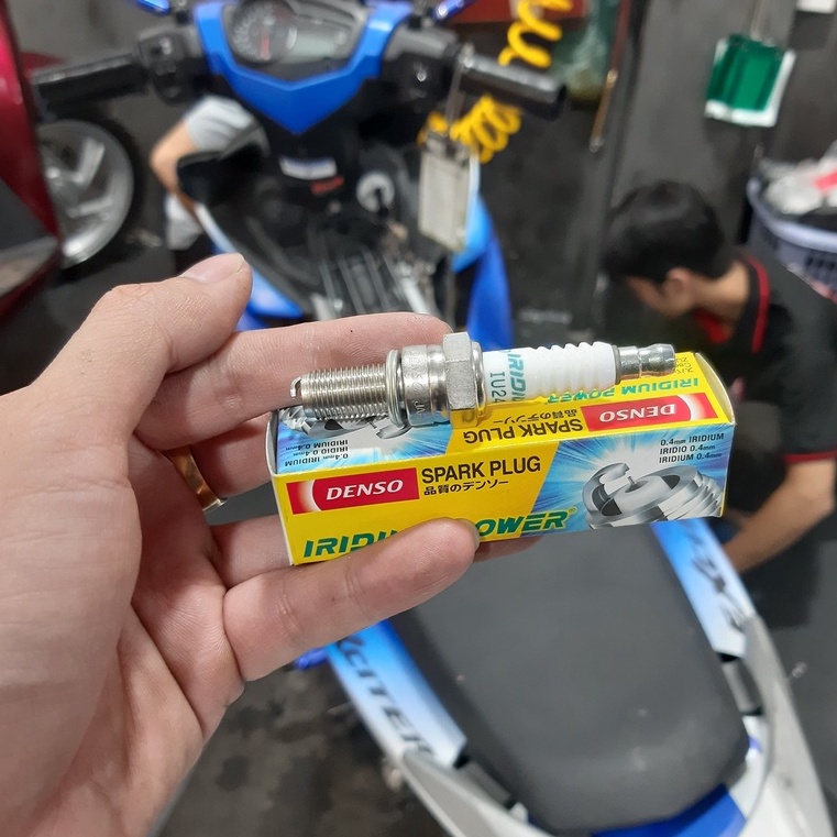 Bugi Denso IU24 Exciter, Raider, FX125, Piaggio Liberty, Vespa LX, SHVN