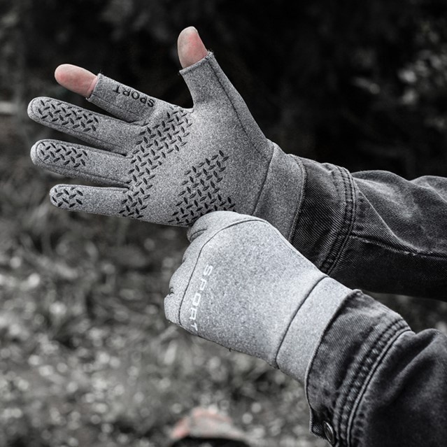 Găng Tay xe máy Sport chống nước, hở 2 ngón đi mùa đông, bao tay giữ ấm cho Nam Nữ