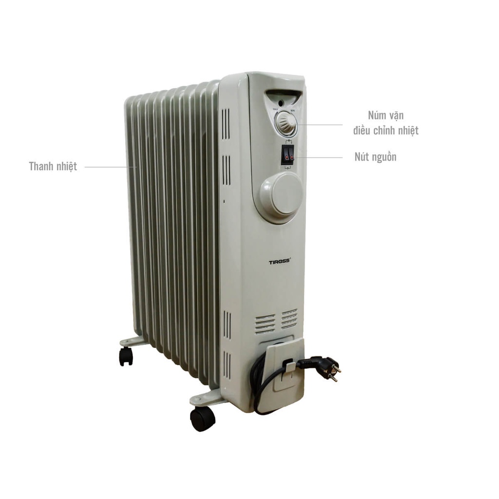 Máy sưởi dầu Tiross TS924 11 thanh
