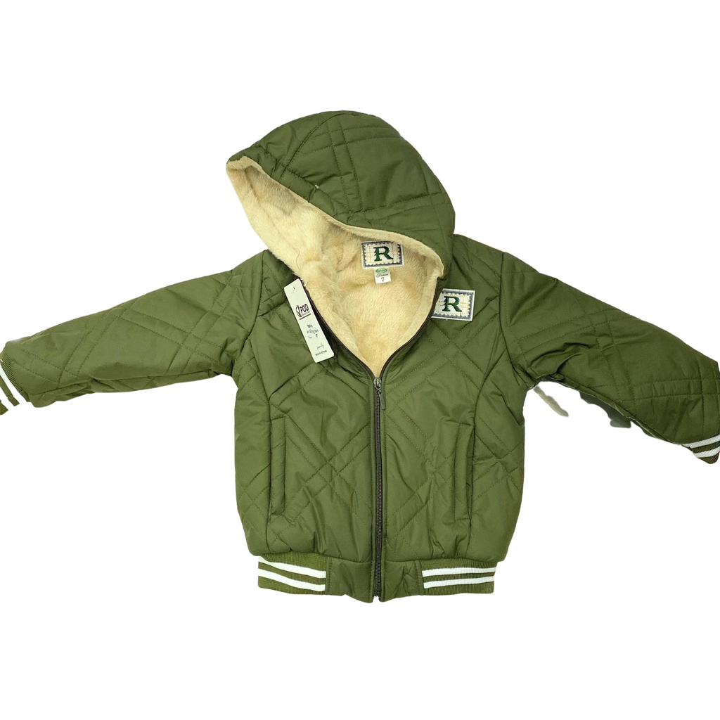 Áo khoác trẻ em - áo phao lót lông trần bông 3 lớp cho bé siêu nhẹ siêu ấm dễ thương cho bé trai và bé gái