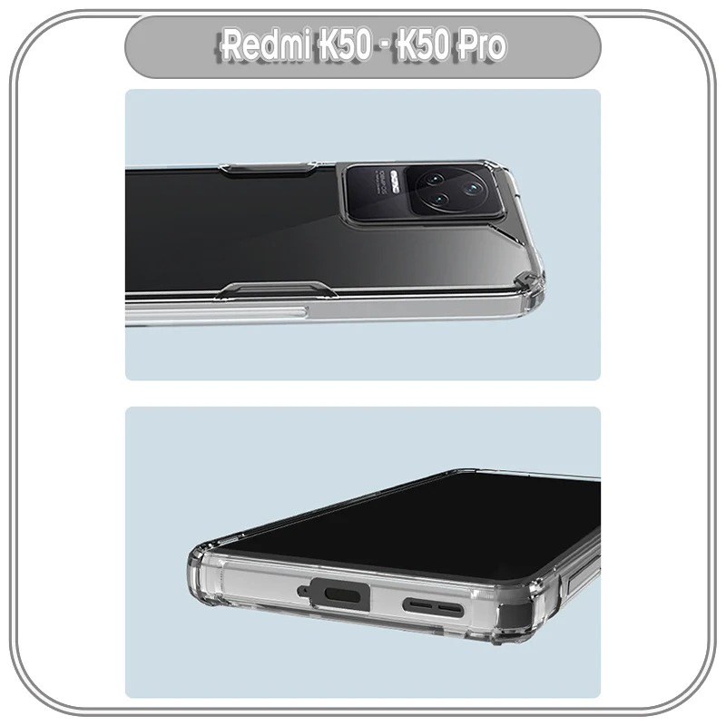 Ốp lưng cho Xiaomi Redmi K50 - K50 Pro trong suốt Nillkin NATURE PRO HÀNG NHẬP KHẨU
