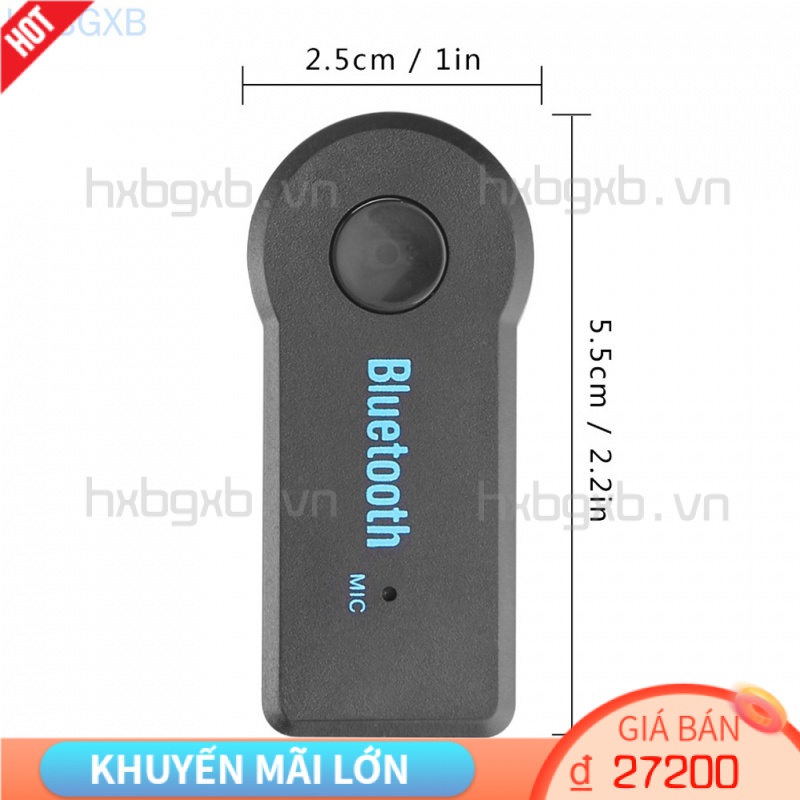 Thiết Bị Nhận Tín Hiệu Không Dây Hxbg Bluetooth 5.0 3.5mm