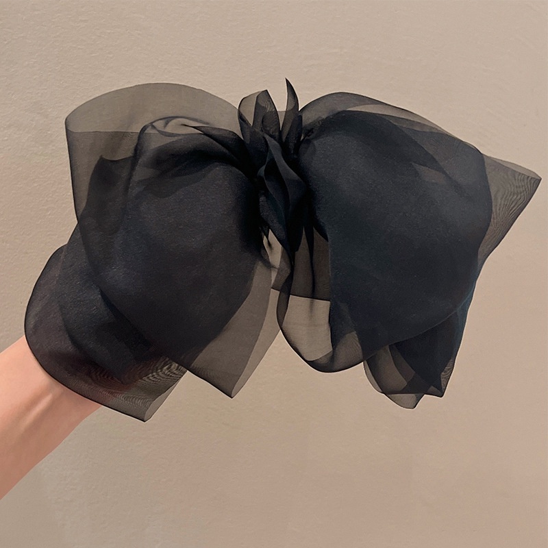 Kẹp Tóc Đính Nơ Ruy Băng Satin Cao Cấp Thời Trang Hàn Quốc Cho Nữ