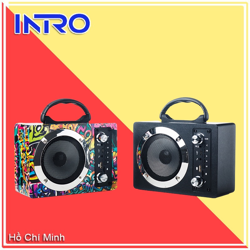 Loa Bluetooth Bass Cực Mạnh Loa Bluetooth Không Dây M10 Họa Tiết Graffiti Có Thẻ Nhớ SD Di Động Ngoài Trời