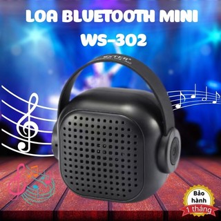 Loa bluetooth mini cầm tay di động WS 302 nhỏ gọn bass mạnh nhiều màu sắc