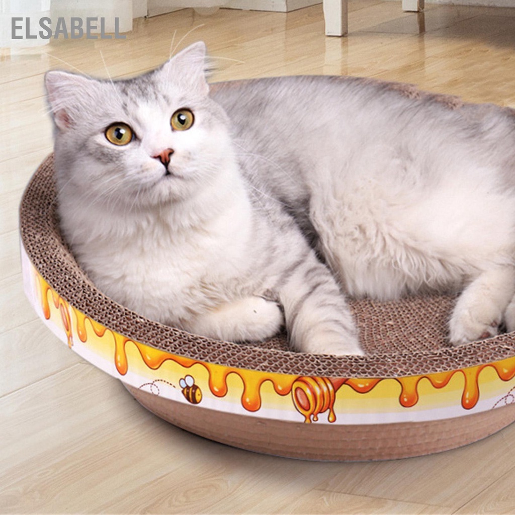 Elsabell Cat Scratch Bed Double Layer Removable Thoải mái Kitten Scratching Pad để giảm căng thẳng