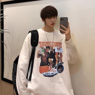 Áo Sweater TRAVISS Nam Nữ 𝑿𝒖 𝑯𝒖̛𝒐̛́𝒏𝒈 Chất vải cotton Loại I Form Oversize HipHop