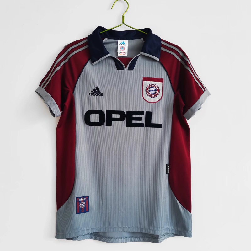 Áo Bóng Đá Ngắn Tay Đội Tuyển Bayern away Mùa Giải 1998 / 99 Phong Cách retro