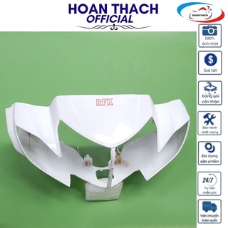Ốp đầu trước xe máy sirius màu trắng đùm nhựa đài loan, hoanthach sp010699