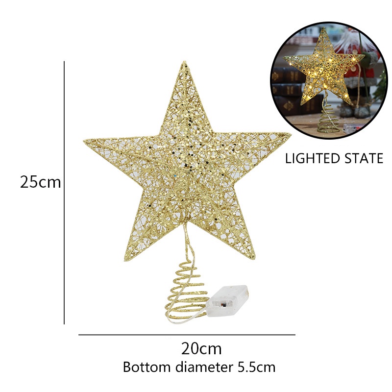 Đèn led Hình Ngôi Sao Trang Trí Cây Thông Noel JP5