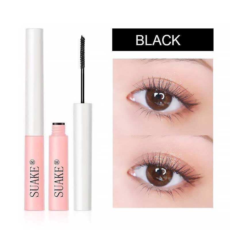 Mascara chuốt lông mi dài cong đều Chuốt mi đen sợi mảnh kích thước đầu cọ 2,5mm làm dài dày mi chống thấm nước