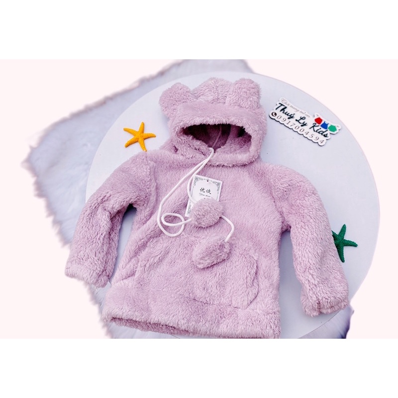 Áo ông cừu mẫu hotdea tai gấu ấm áp dễ thương cho bé