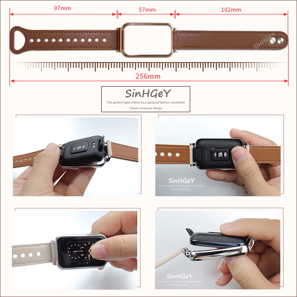 Dây Đeo Thay Thế Chất Liệu Da Bò Cho Xiaomi Mi band 7 Pro Xiaomi 7pro