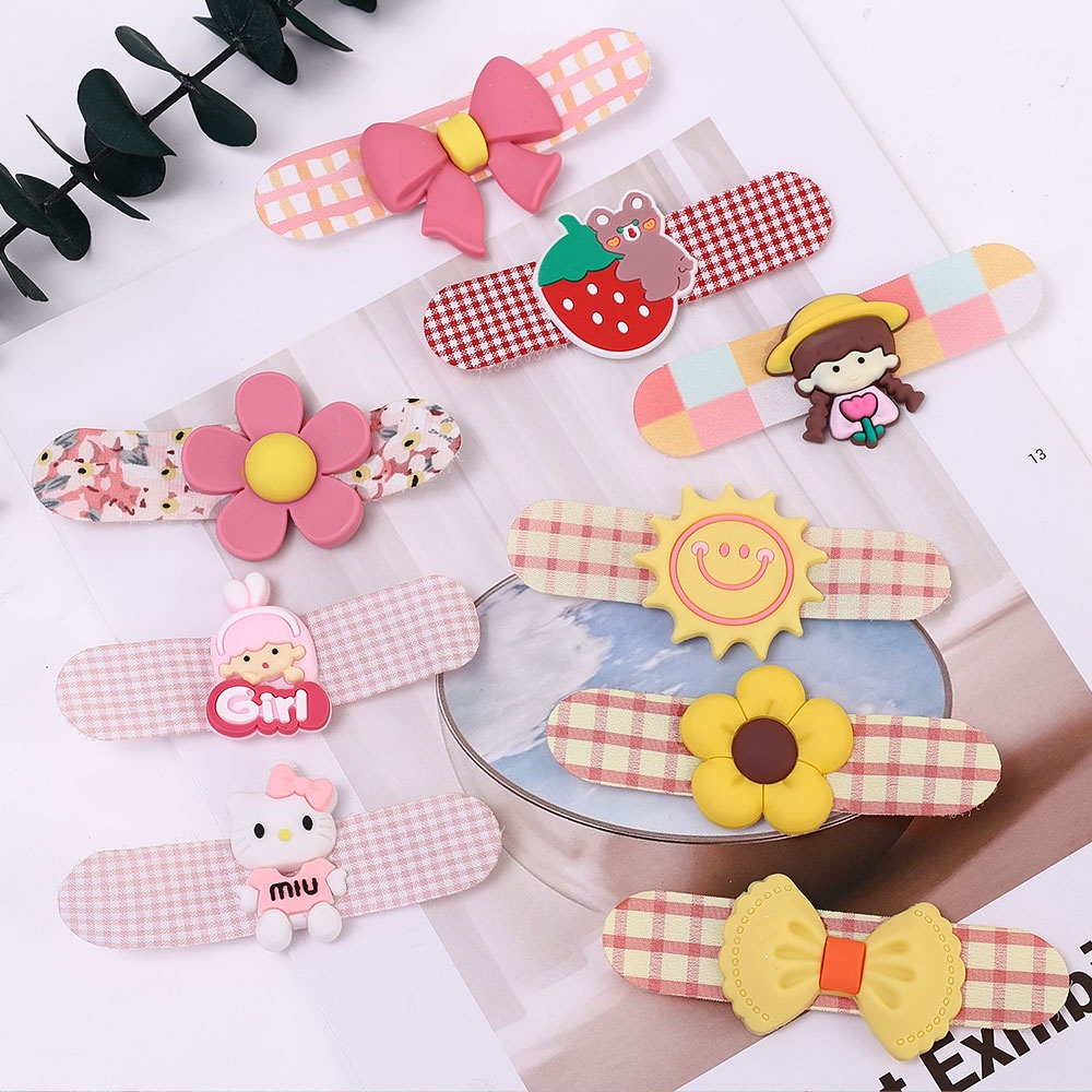Kẹp Tóc Họa Tiết Hoạt Hình Phong Cách Hàn Quốc Xinh Xắn Cho Bé Gái