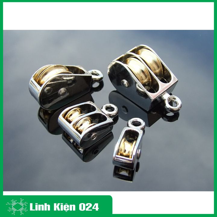 Ròng rọc treo đôi / đơn có thể trượt con lăn bằng đồng trọng lượng hỗ trợ 100-250kg dùng kéo hàng, kéo dây, trượt cửa cố