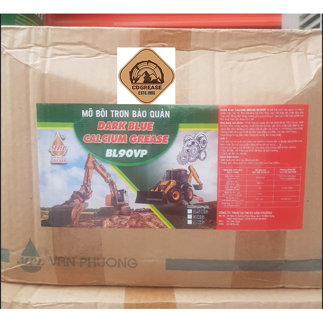 Mỡ bò chịu nhiệt chai con sâu màu xanh dùng cho Súng Bắn Mỡ 400g/chai