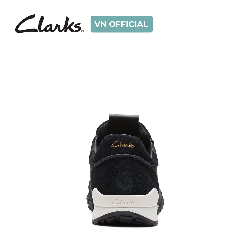 Giày Sneakers Da Nam Clarks CraftLo Lace màu đen