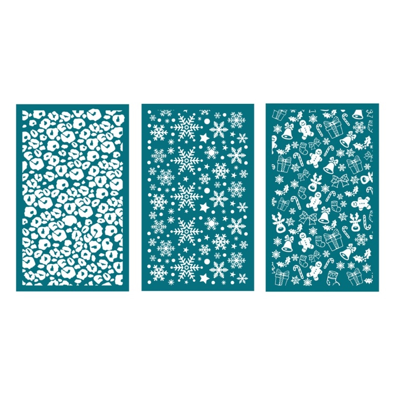 Bộ 3 Khuôn Lụa Hình Người Tuyết / Mèo Dùng Trang Trí Trang Sức DIY