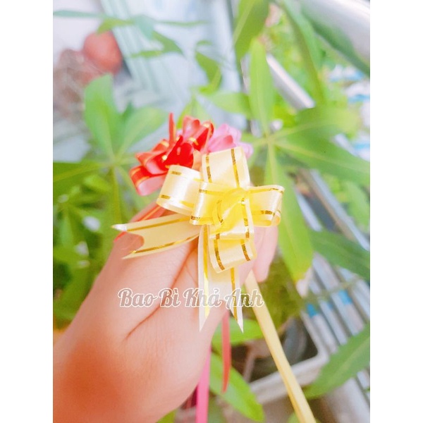 Nơ rút gói quà🎀 1.2cm - 3cm tết 2024 hàng loại 1 siêu đẹp ⛔Bao Bì Khả Anh⛔
