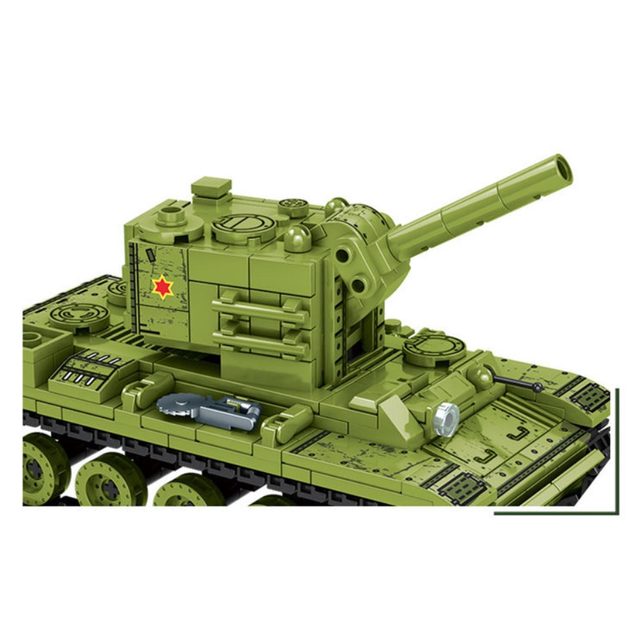 Set 536 Mô Hình Xe Tăng Đồ Chơi MOC WW2 KV-2
