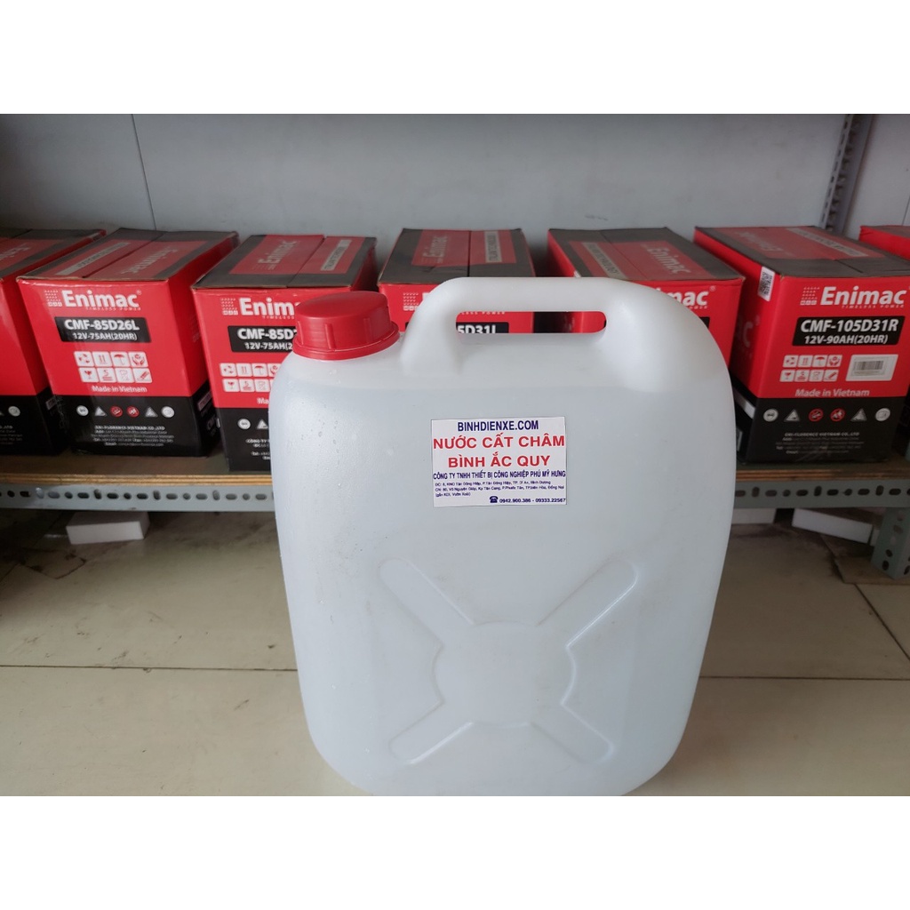 NƯỚC CẤT CHÂM BÌNH ẮC QUY (5L)