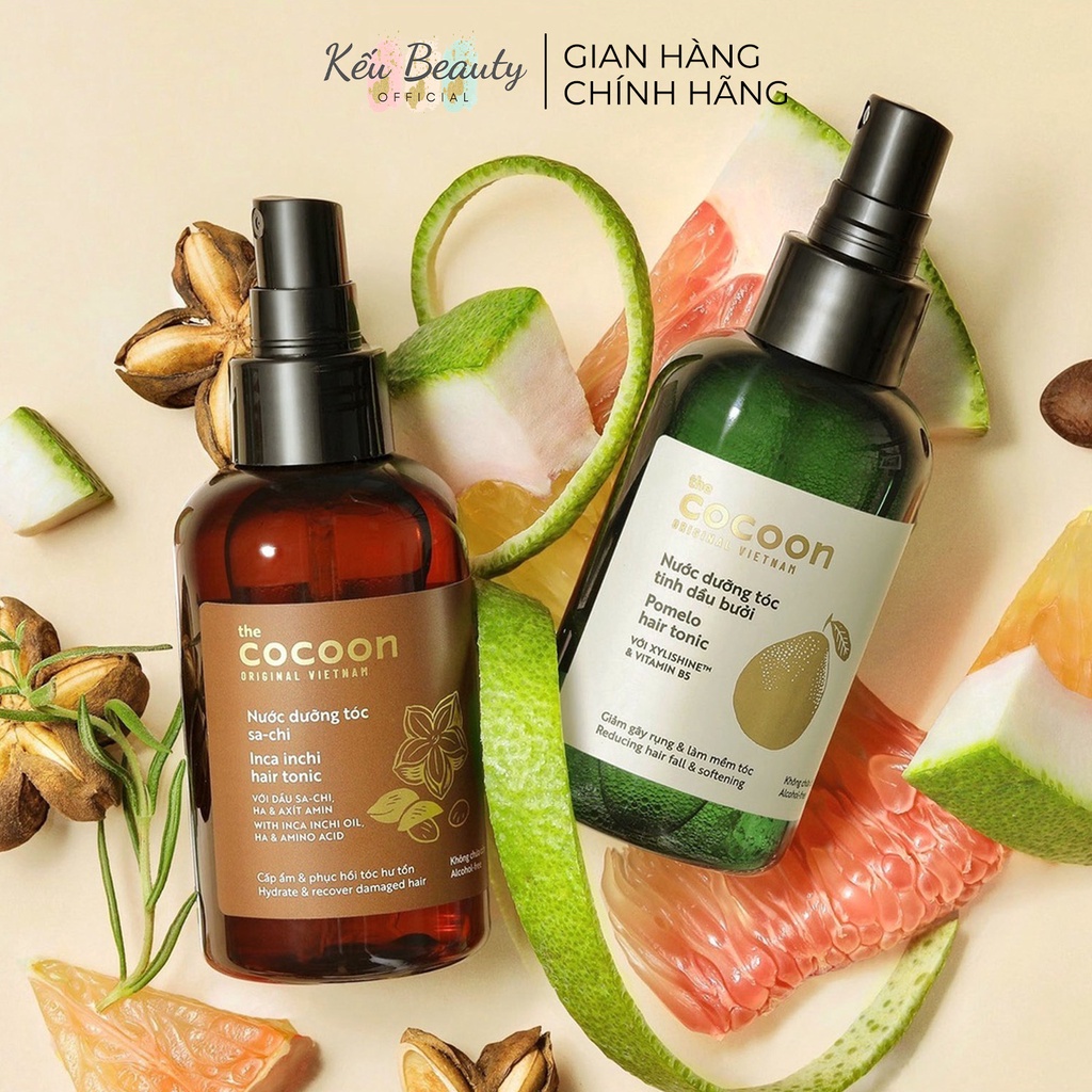 Nước dưỡng tóc Sa-chi Cocoon giúp cấp ẩm và phục hồi hư tổn 140ml