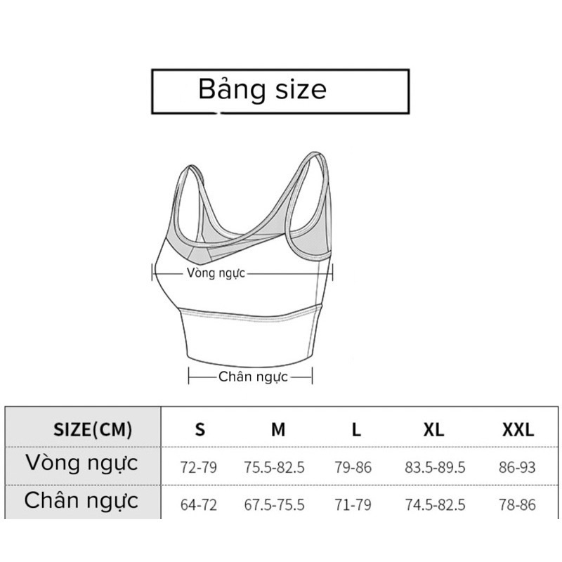 Áo Croptop Chuyên Tập Gym Yoga Có Sẵn Mút Ngực Ôm Sát Người