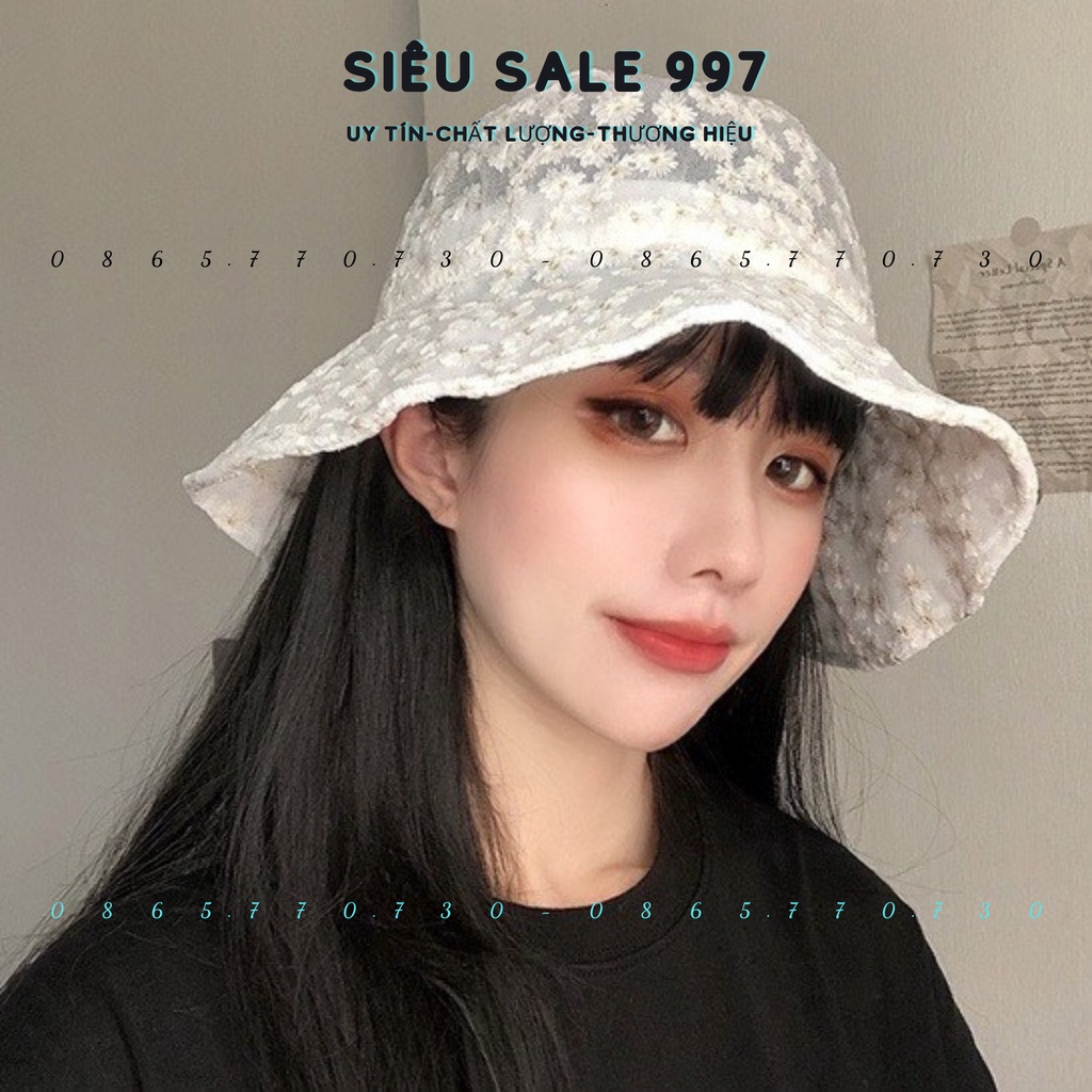 MŨ TAI BÈO QC HOA CÚC NỔI CÓ GỌNG ĐIỀU CHỈNH DỄ MANG