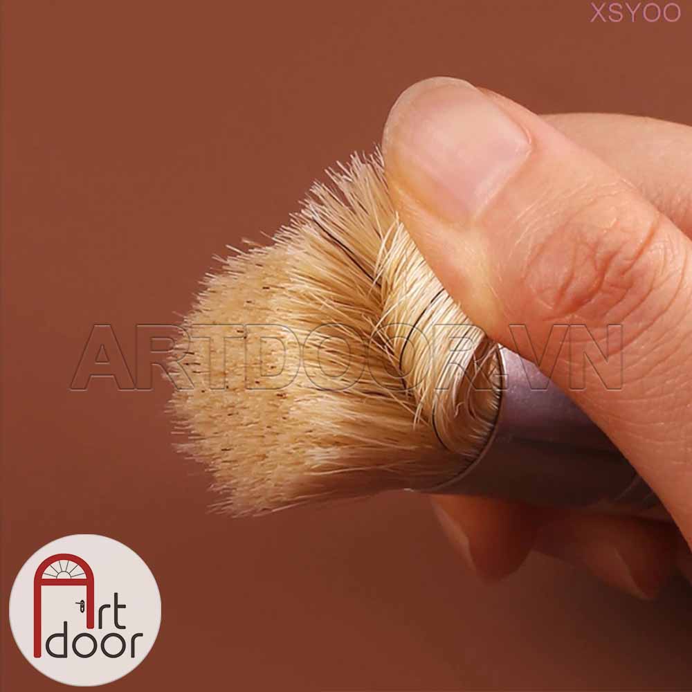 [ARTDOOR] Bộ cọ vẽ đầu Dậm MONT MARTE Stencil lông Lợn cứng (3 cây)