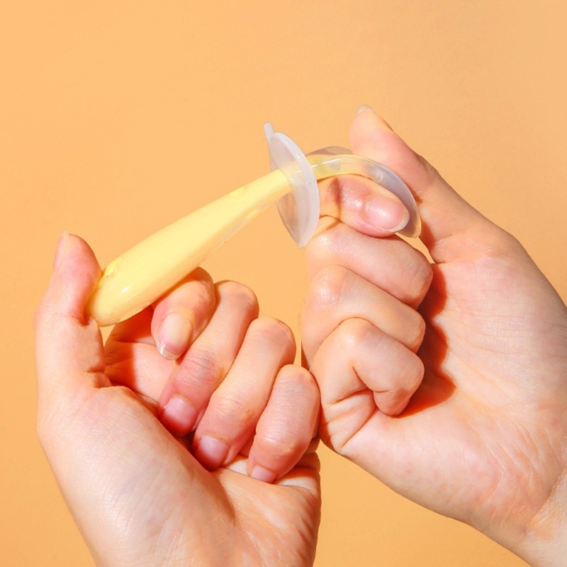 Muỗng Silicon Mềm Có Giác Hút Tập Ăn Cho Bé
