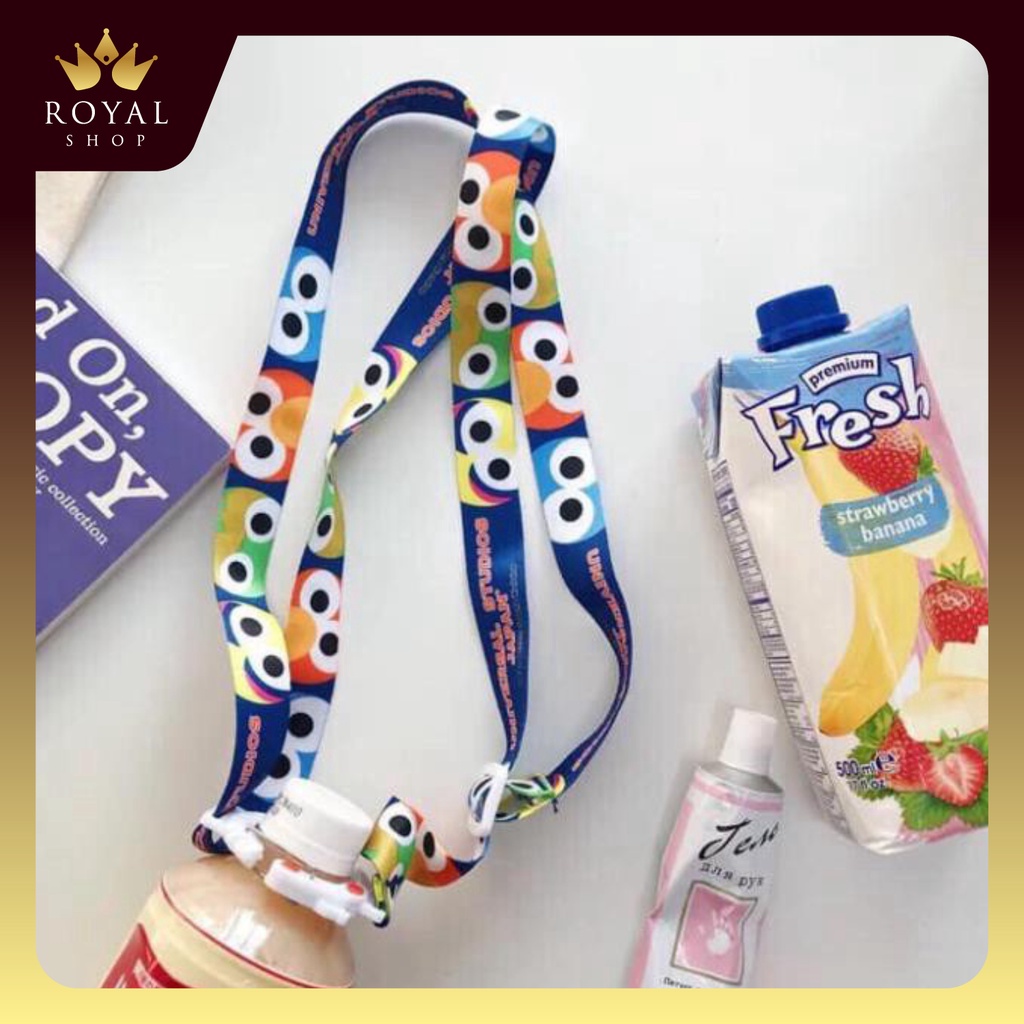 Dây Đeo Bình Nước In Hoạ Tiết Dạng Khớp Ghim Chắc Chắn, Tiện Lợi