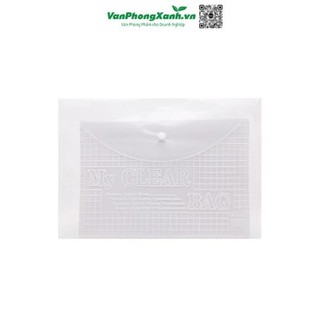Túi nút Clear bag - Túi đựng hồ sơ Khổ Mỏng - Trung - Dầy - F