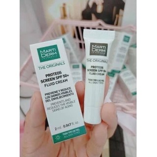 Mini 2ml - Kem Chống Nắng MartiDerm Proteos Screen SPF50+